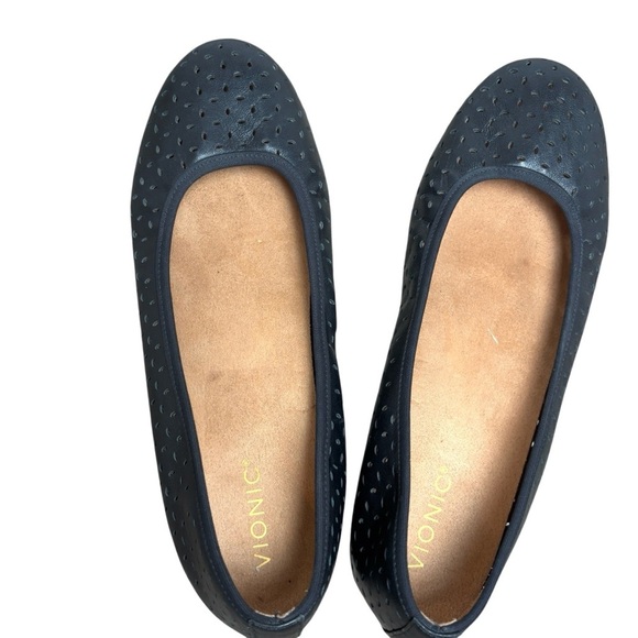 Vionic Shoes Women's Size 11.5 The Robyn ll Black Leather Flat - Picture 2 of 6